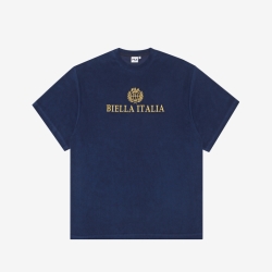 Fila Ruzufit Biella Italia Logo - Miesten Poolopaita - Laivastonsininen | FI-15286